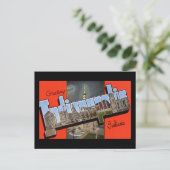 インディアナポリス・インディアナからの挨拶 ポストカード (スタンド正面)