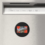 インディアナポリス・インディアナからの挨拶 マグネット (インサイチュ (食洗機))