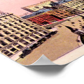 インディアナポリス，インディアナモニュメントサークル ポスター (角)