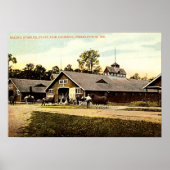 インディアナポリス,インディアナ州フェア厩舎1915 ポスター (正面)