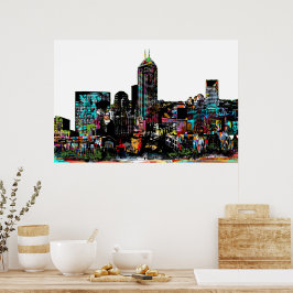 インディアナポリス，インディアナ州，グラフィティ ポスター