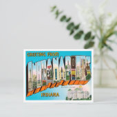 インディアナポリス，インディアナ旅行からの挨拶 ポストカード (スタンド正面)