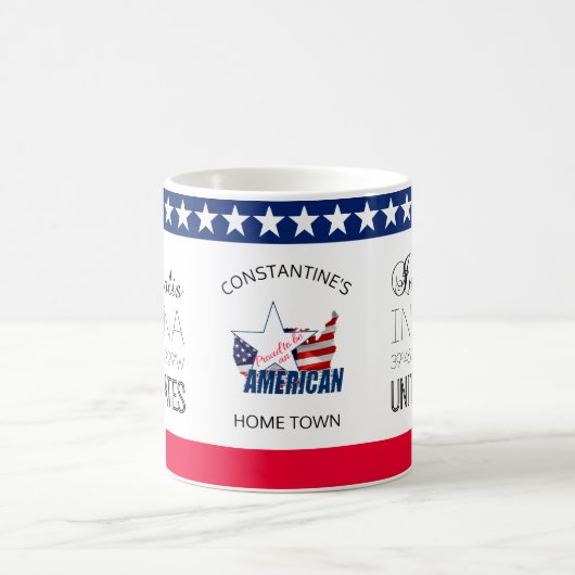 インディアナポリス、インディアナ統一された、州エレガント コーヒーマグカップ (中央)