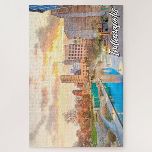 インディアナポリス、インディアナ統一された、州 ジグソーパズル (縦)