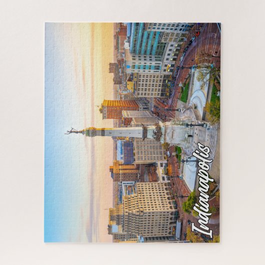 インディアナポリス、インディアナ統一された、州 ジグソーパズル (縦)