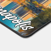 インディアナポリス、インディアナ統一された、州 デスクマット (コーナー)