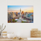 インディアナポリス、インディアナ統一された、州 ポスター (キッチン)