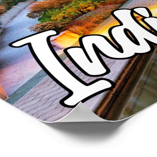 インディアナポリス、インディアナ統一された、州 ポスター (角)