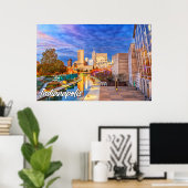 インディアナポリス、インディアナ統一された、州 ポスター (ホームオフィス)