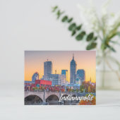 インディアナポリス、インディアナ統一された、州 ポストカード (スタンド正面)