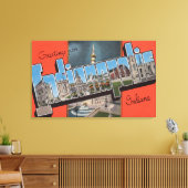 インディアナポリス，インディアナ（タウンプラザ） キャンバスプリント (インサイチュ (リビング))