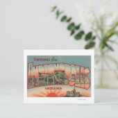 インディアナポリス，インディアナ – ラージレターのシーン2 ポストカード (スタンド正面)