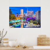 インディアナポリス、インディアナ、初期夕べ ポスター (キッチン)