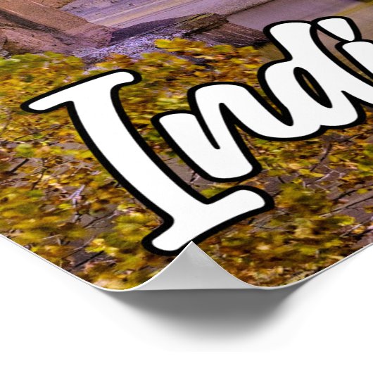 インディアナポリス、インディアナ、初期夕べ ポスター (角)