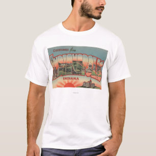インディアナポリス、インディアナ-大きい手紙場面2 Tシャツ
