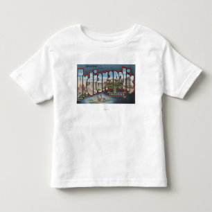 インディアナポリス、インディアナ-大きい手紙場面3 トドラーTシャツ