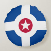 インディアナポリス（インディアナ）州旗 ラウンドクッション (裏面)