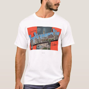インディアナポリス、インディアナ(町の広場) Tシャツ