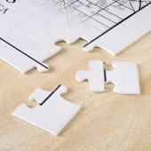 インディアナポリス・インディアナUSAトラベルシティマップ ジグソーパズル (側面)