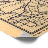 インディアナポリス，デトロイト，シンシナティ ポスター (角)