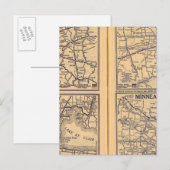 インディアナポリス,デトロイト,シンシナティ ポストカード (正面/裏面)