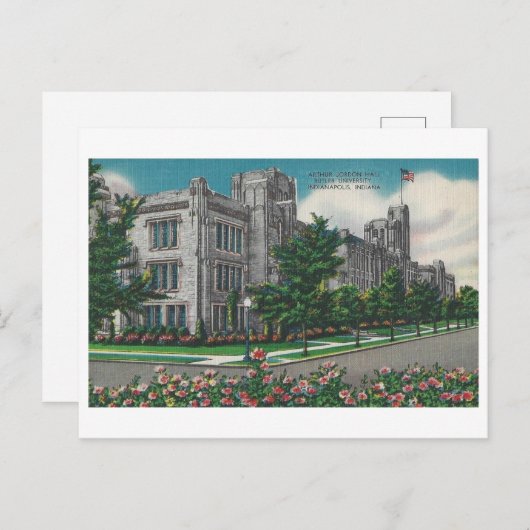インディアナポリス,バトラーヴィンテージ ポストカード (正面/裏面)