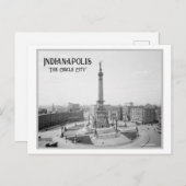 インディアナポリス，モニュメントサークル ポストカード (正面/裏面)