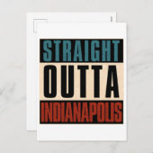 インディアナポリス(INDIANA) IN USA シーズンポストカード (正面/裏面)