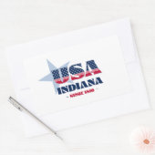 インディアナマイホーム州シール 長方形シール (封筒)