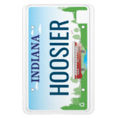 インディアナライセンスプレートフレキシブル マグネット (縦)