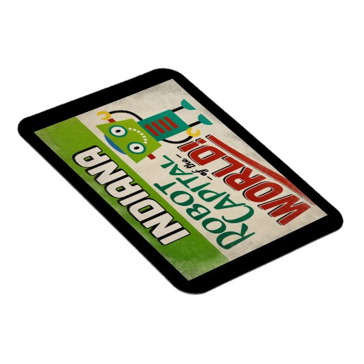 インディアナロボット – おもしろいヴィンテージ マグネット (右側)