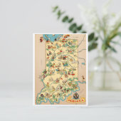 インディアナヴィンテージの地図 ポストカード (スタンド正面)