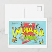 インディアナヴィンテージはがき ポストカード (正面/裏面)