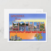 インディアナヴィンテージ大文字葉書 ポストカード (正面/裏面)