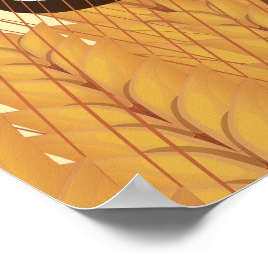 インディアナヴィンテージ旅行ポスター ポスター (角)