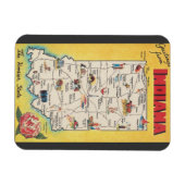 インディアナヴィンテージ磁石からの挨拶 マグネット (横)