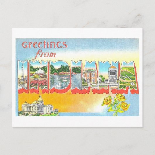 インディアナヴィンテージ ポストカード (正面)