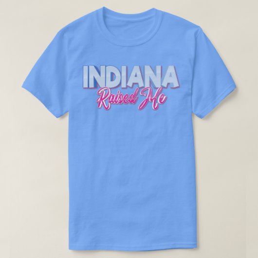 インディアナ州で育てられた Tシャツ (デザイン正面)