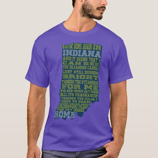 インディアナ州に戻る Tシャツ (正面)