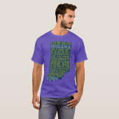 インディアナ州に戻る Tシャツ (正面フル)