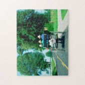 インディアナ州のアミッシュ車両 ジグソーパズル (縦)