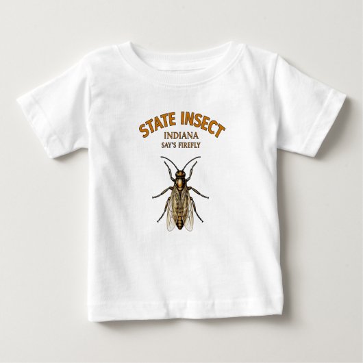 インディアナ州のヒメボタル ベビーTシャツ (正面)