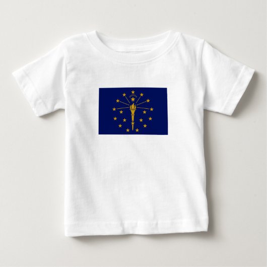 インディアナ州の旗 ベビーTシャツ (正面)