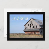 インディアナ州の納屋 ポストカード (正面/裏面)