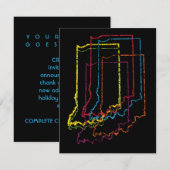 インディアナ州の誇りぼやけ 招待状 (正面/裏面)