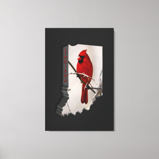 インディアナ州の（鳥）ショウジョウコウカンチョウ キャンバスプリント