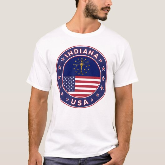インディアナ州のTシャツ Tシャツ (正面)