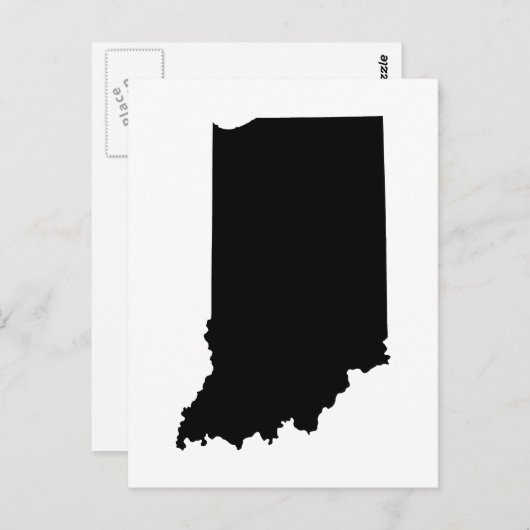 インディアナ州へ引っ越しのお知らせを作成する ポストカード (正面/裏面)