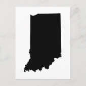 インディアナ州へ引っ越しのお知らせを作成する ポストカード (正面)