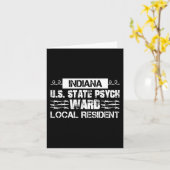 インディアナ州アメリカ受刑者精神科病棟郡州立刑務所H カード (黄色い花)